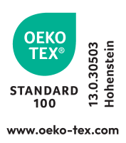 STANDARD 100 by OEKO-TEX® -merkki, numero 13.0.30503 Hohenstein.