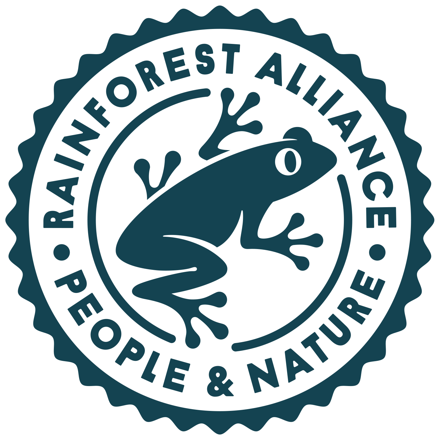 Rainforest Alliance -sinetti: Ihmiset & Luonto.