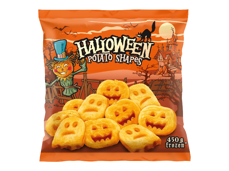 HALLOWEEN pakastetut perunakuviot 450g pussissa