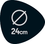 Halkaisija 24 cm