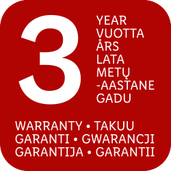 3 vuoden takuu