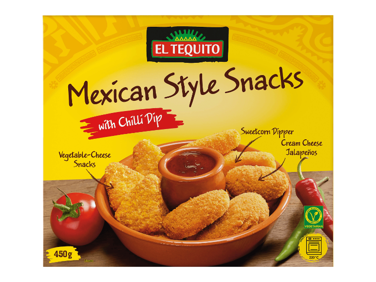 El Tequito meksikolaistyyliset suupalat chilikastikkeella, 450g