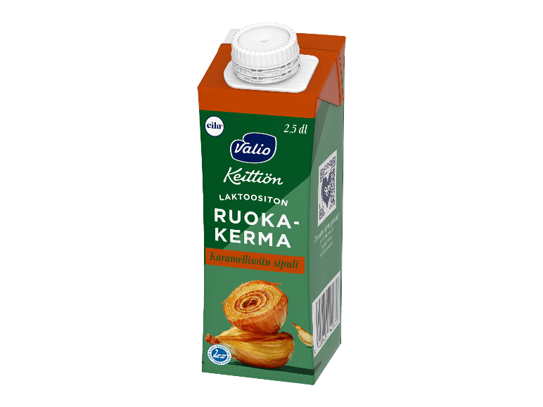 Laktoositon karamellisoitu sipuli -ruokakerma 2,5 dl kartonkitölkissä