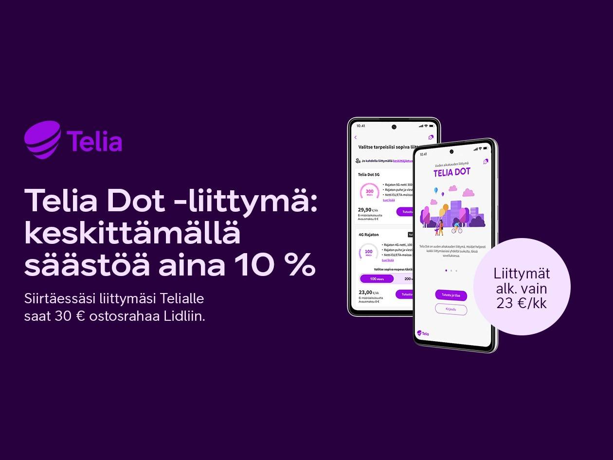 30 € Lidl-lahjakortti per siirretty liittymä