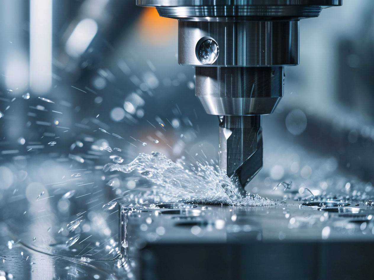 Metallin sorvaus CNC-koneella.