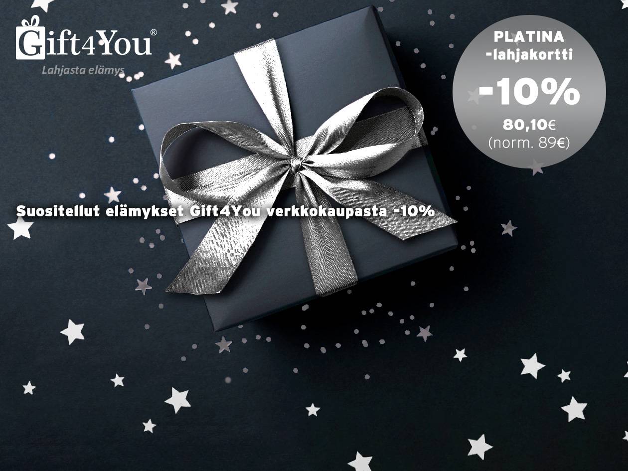 Platinalahjakortti -10 %