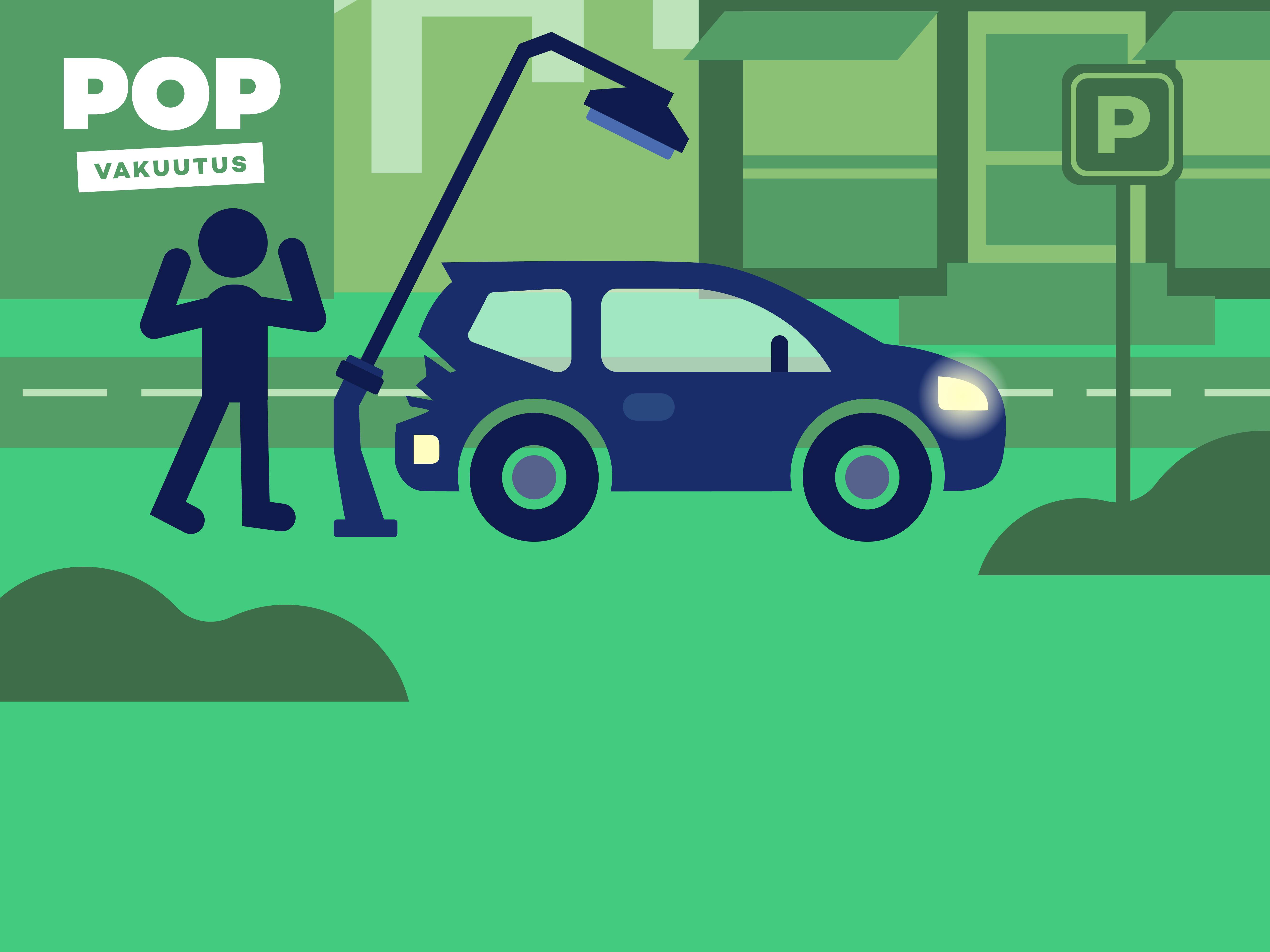 Auton kolarivauriot ja POP Vakuutus.