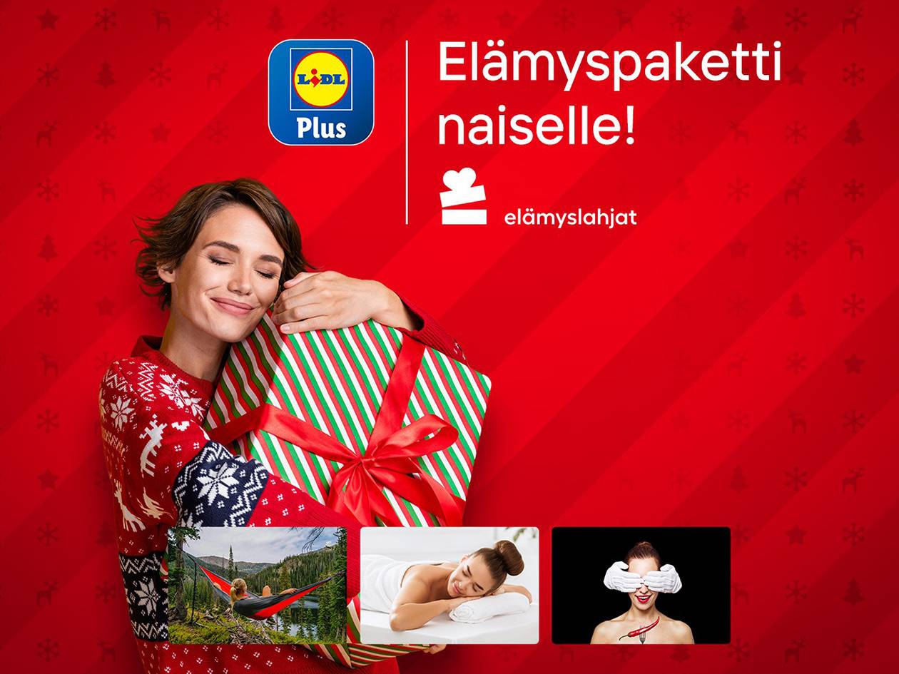 Elämyspaketti naiselle 49,99 €